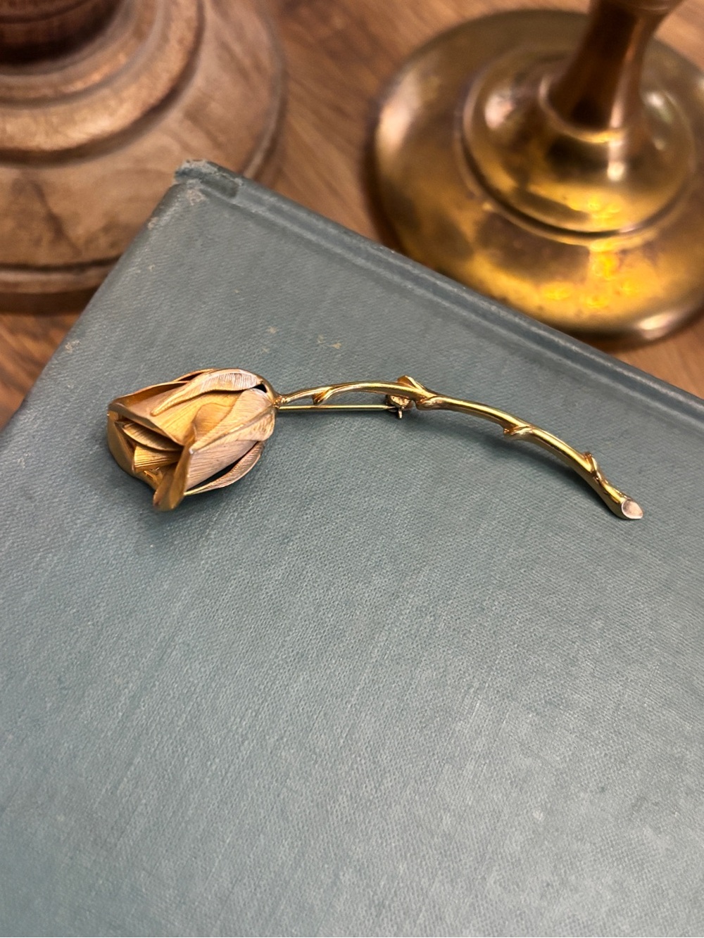 Vintage Rose Brooch